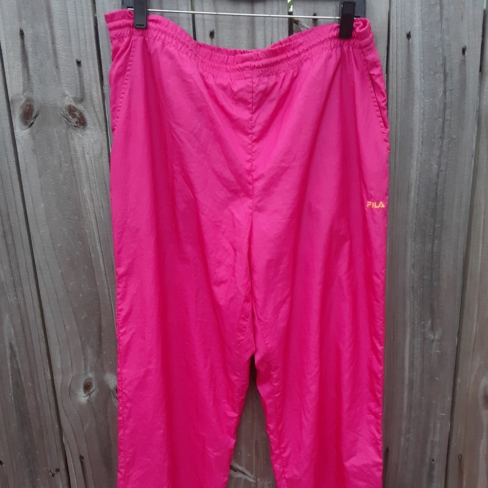 90s Fila Pants Size 12 Women Size 34-36 Men